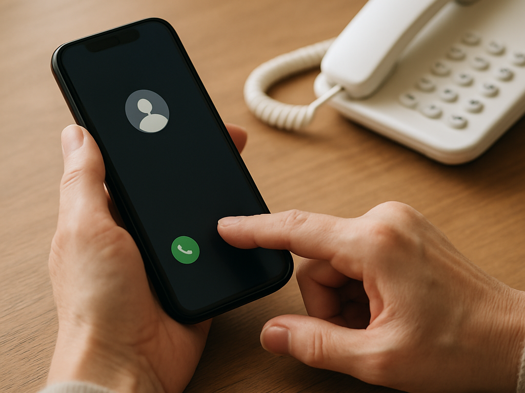 スマホの隣に硬貨と小さな貯金箱を置き、0800の通話料を連想させる静物カット