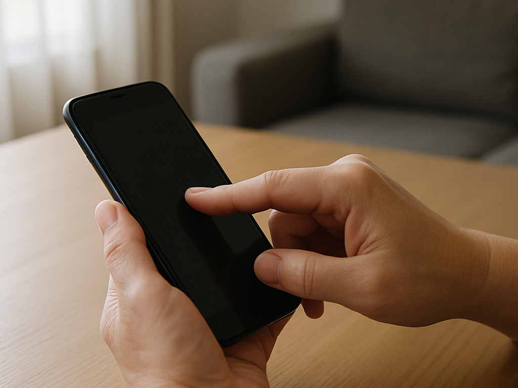 机に並べた色付き付箋とスマホを前に、状況ごとの対応を組み立てる手元のアップ