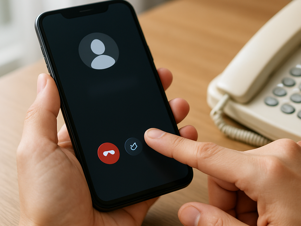 iPhoneとAndroid端末を並べ、着信拒否や迷惑電話ブロックを設定する手